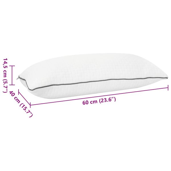 Възглавница Shread за спане Бяло 60 x 40 x 14,5 см Мемори пяна