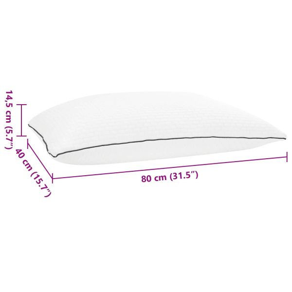 Възглавница Shread за спане Бяло 80 x 40 x 14,5 см Мемори пяна