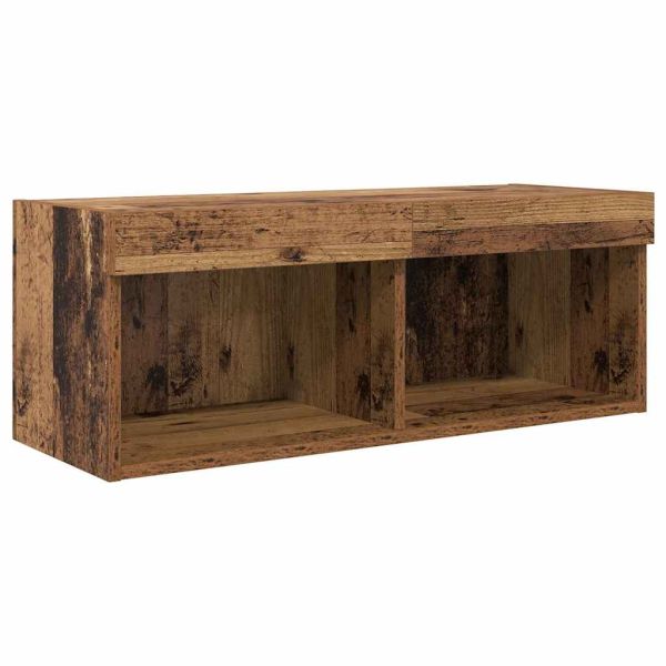 Стойки за телевизор 4 pcs Старо дърво Инженерно дърво