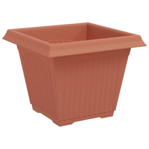 Саксии за растения 6 pcs Червено тухла 38 x 38 x 30 см