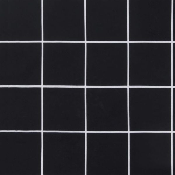 Палетна възглавница черно каре 58x58x10 см Оксфорд плат