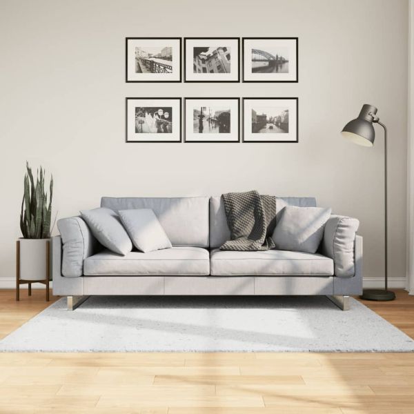 Килим OVIEDO с къс косъм, сив, 120x170 см