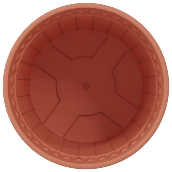 Кръгла саксия за цветя 6 pcs Червено тухла Ø 17 x 14 см