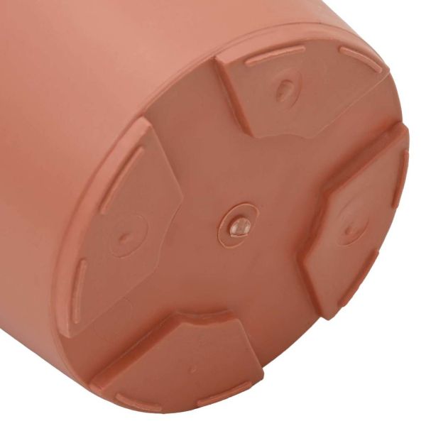 Кръгла саксия за цветя 24 pcs Червено тухла Ø 17 x 14 см