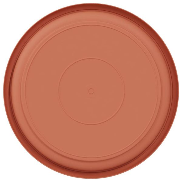 Кръгъл поднос за цветя 6 pcs Червено тухла Ø 19 x 2 см