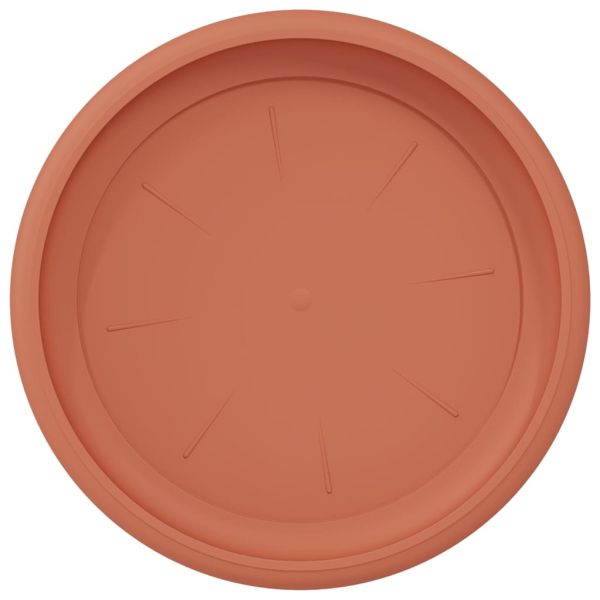 Кръгъл поднос за цветя 6 pcs Червено тухла Ø 19 x 2 см