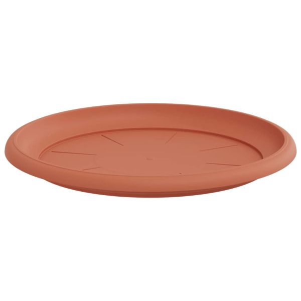 Кръгъл поднос за цветя 6 pcs Червено тухла Ø 27 x 2,5 см