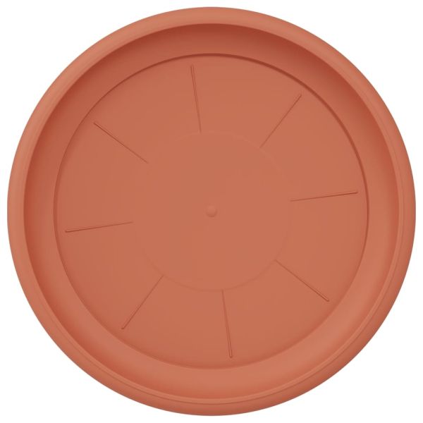 Кръгъл поднос за цветя 6 pcs Червено тухла Ø 27 x 2,5 см