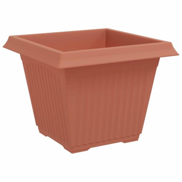 Квадратна цветна саксия 6 pcs Червено тухла 43 x 43 x 33,5 см