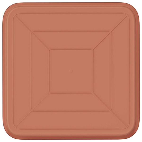 Квадратен цветен поднос 6 pcs Червено тухла 15 x 15 x 2 см