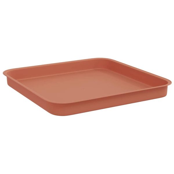 Квадратен цветен поднос 6 pcs Червено тухла 21 x 21 x 2 см