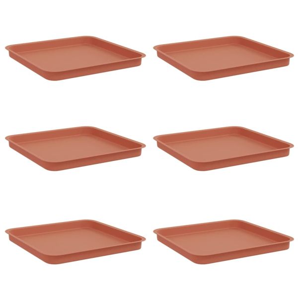 Квадратен цветен поднос 6 pcs Червено тухла 36 x 36 x 2.5 см