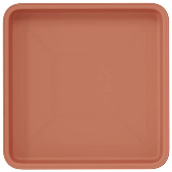 Квадратен цветен поднос 24 pcs Червено тухла 18 x 18 x 2 см