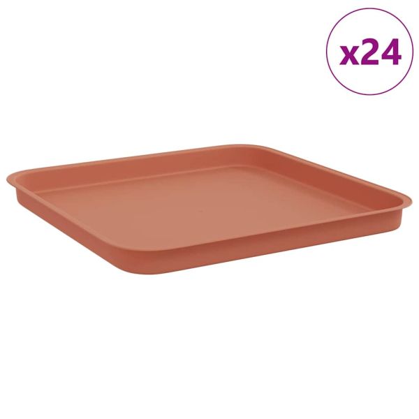 Квадратен цветен поднос 24 pcs Червено тухла 32 x 32 x 2,5 см