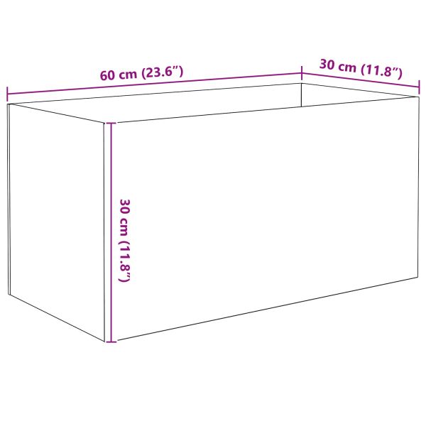 Аквариум със съхранение Прозрачен 60 x 30 x 30 cm Стъкло