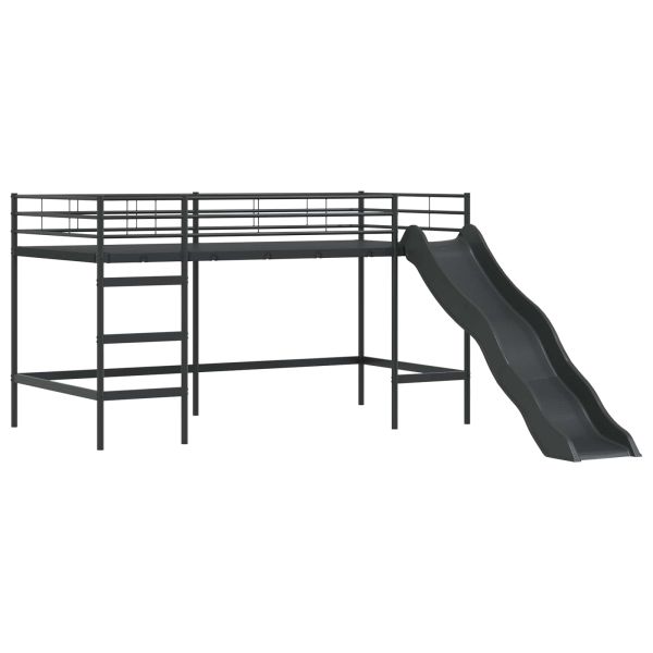 Легло на двуетажно легло за деца Черно 100 x 200 cm Метал