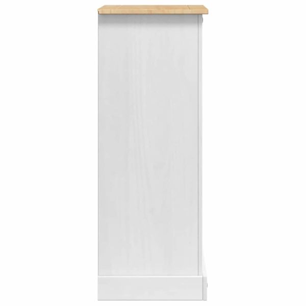 Нощно шкафче Corona Бяло 53 x 39 x 103 cm Солидно борово дърво