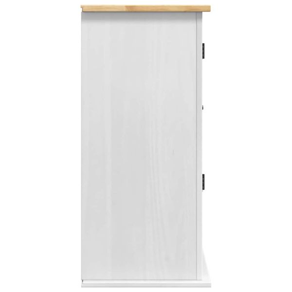 Висящ шкаф Corona Бяло 70 x 33 x 71,5 см Солидно борово дърво