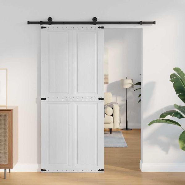 Врата за плевня Corona 90 x 210 cm Масивна борова дървесина