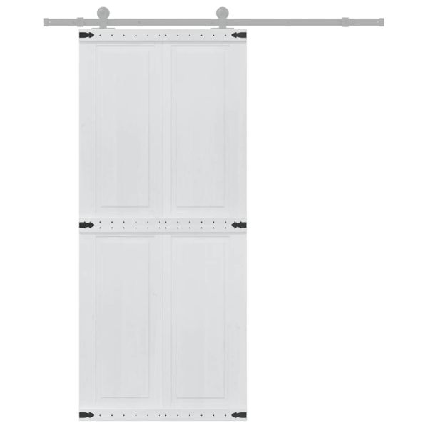 Врата за плевня Corona 90 x 210 cm Масивна борова дървесина