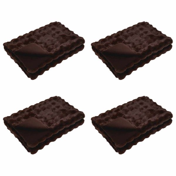 Анти-слип изкуствено одеяло от заешка козина Olite 4 pcs