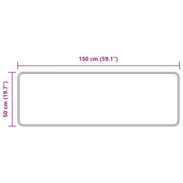 Каса за килим MARSA Бежово 50 x 150 cm Полиестер и PVC