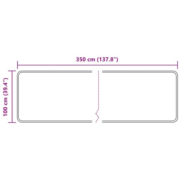 Каса за килим MARSA Пясък 100 x 350 см Полиестер и PVC