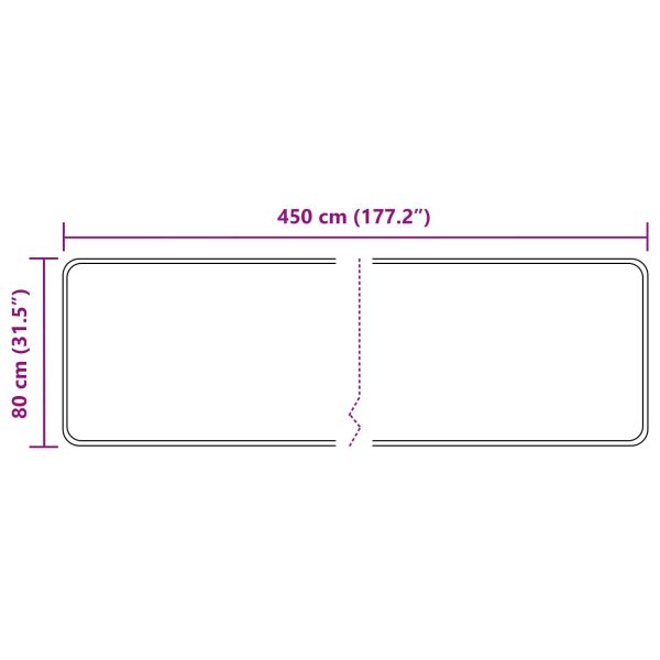 Каса за килим MARSA Жълто 80 x 450 см Полиестер и PVC