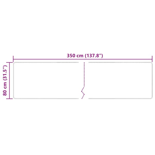 Каса за килим MARSA Многоцветен 80 x 350 см Полиестер и PVC