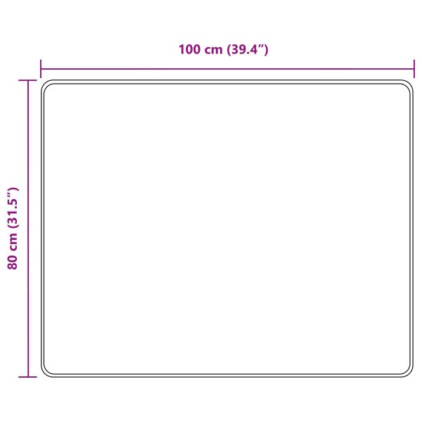 Каса за килим MARSA Черен 80 x 100 cm Полиестер и PVC