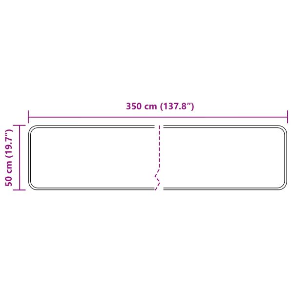 Каса за килим MARSA Сив 50 x 350 см Полиестер и PVC