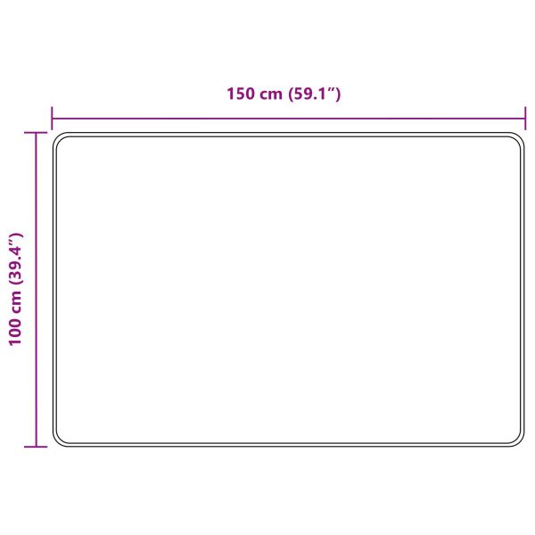 Каса за килим MARSA Сив 100 x 150 cm Полиестер и PVC