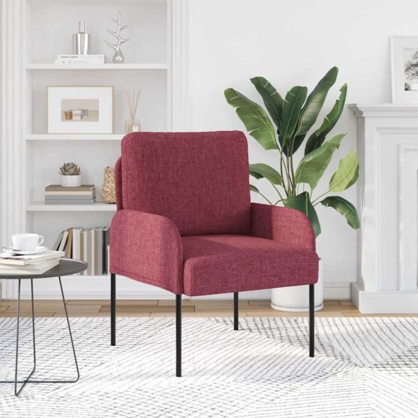 Дивани с възглавница 55cm Виненочервен Шперплат