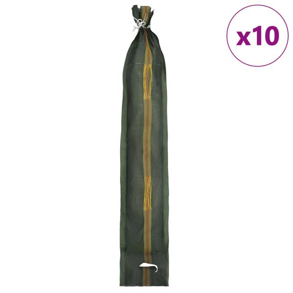 Торби с пясък 10 pcs Зелен 120 x 27 см HDPE
