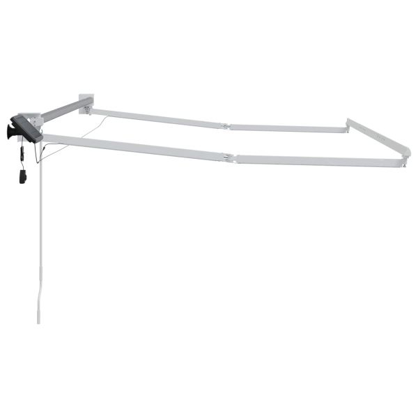 Електрическа разтегателна рамка за сенник Бял 3 x 2,5 m