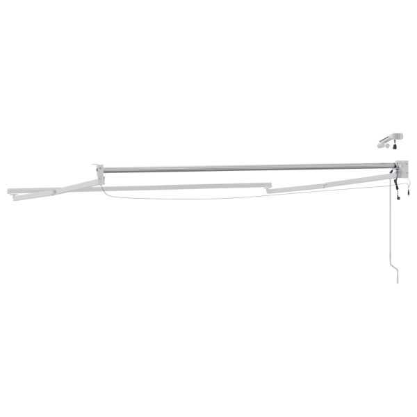 Електрическа разтегателна рамка за сенник Бял 3 x 2 m Алуминий