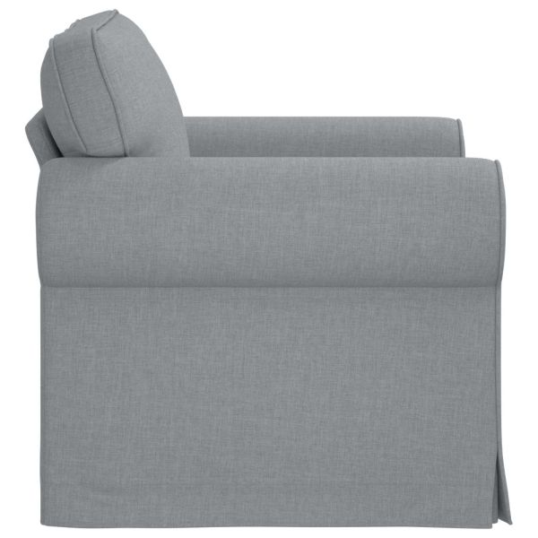 Диван Светлосиво 95 x 82 x 80 см текстил