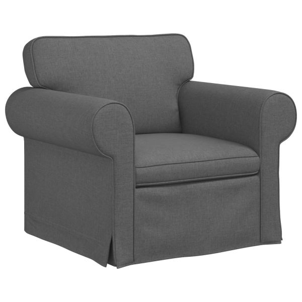 Диван Тъмен сив 95 x 82 x 80 см текстил