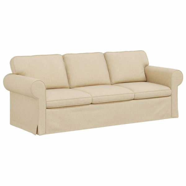 Диван Крем 215 x 82 x 80 см текстил