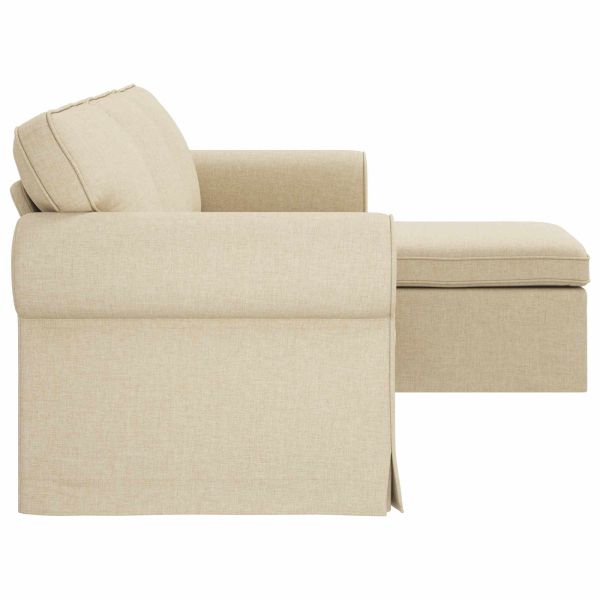 Диван Крем 215 x 138 x 80 см текстил