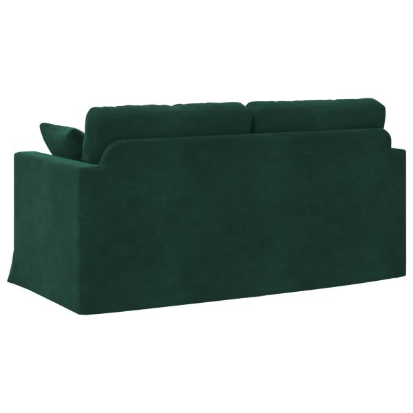 Диван Тъмен зелен 158 x 78 x 80 см Кадифе
