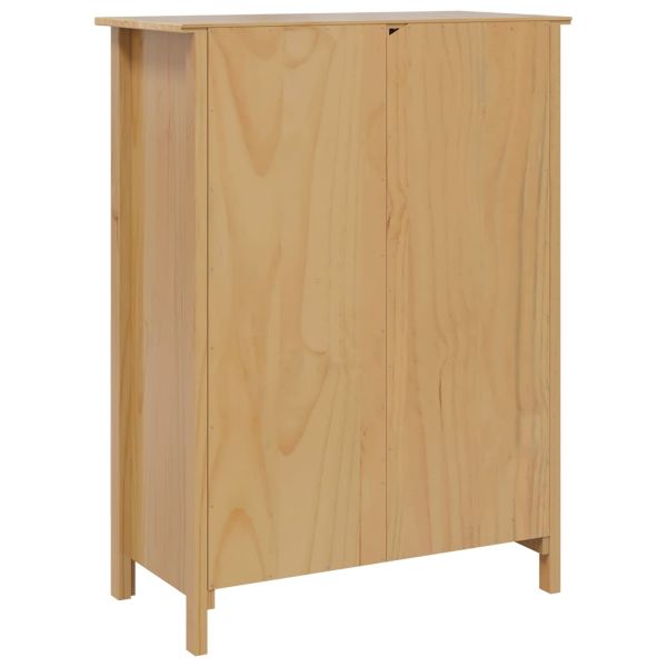 Шкаф за вино HILL Меден кафяв 79.5 x 40 x 107.5 см Солиден бор