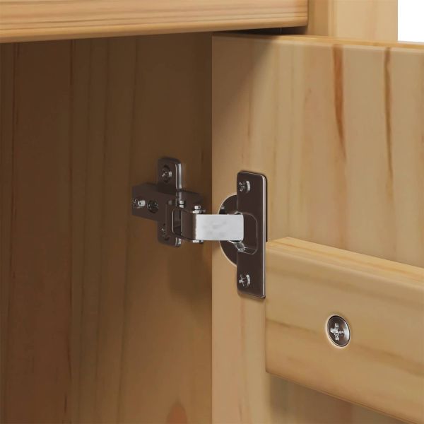 Шкаф за вино HILL Меден кафяв 79.5 x 40 x 107.5 см Солиден бор