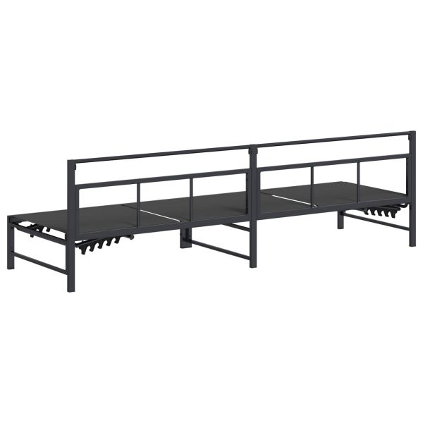 Шезлонг Черен 200 x 62 x 59,5 см Textilene