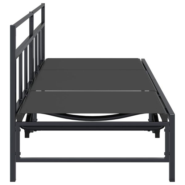 Шезлонг Черен 200 x 62 x 59,5 см Textilene