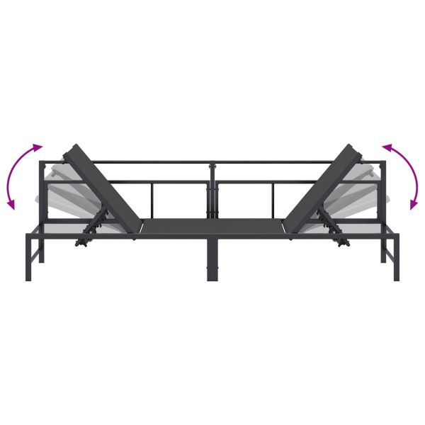Шезлонг Черен 200 x 62 x 59,5 см Textilene
