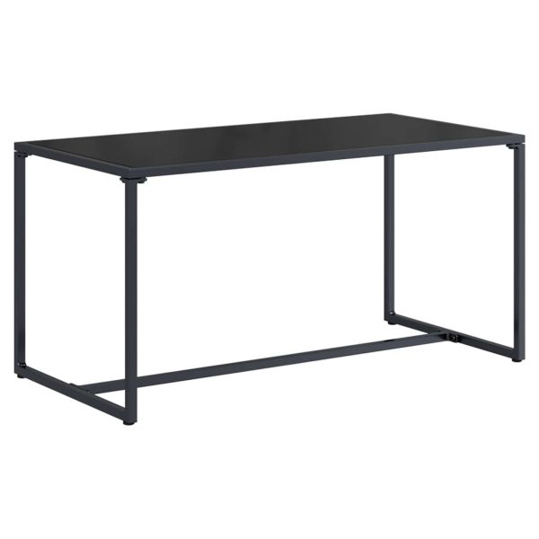 Градински Софа Комплект 3 pcs Черно и антрацит Стомана