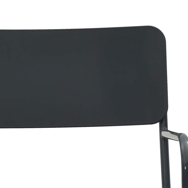 Градински столове 2 pcs Антрацит 51 x 55 x 81 см Стомана