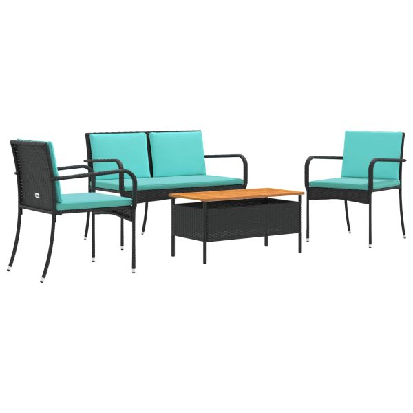 Градински комплект с възглавница стомана