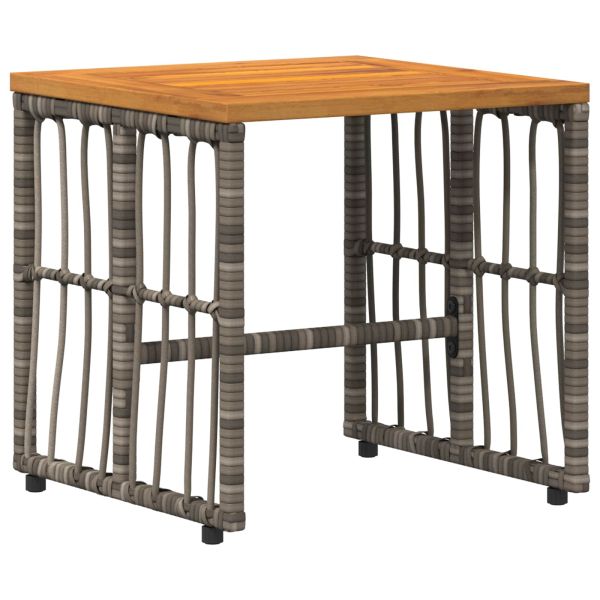 Комплект за външни мебели 5 pcs Черно и тъмно сиво